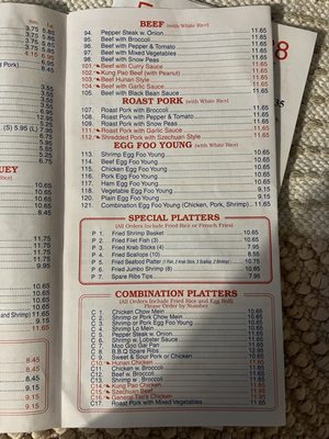 Eastern 88 Chinese Restaurant menu 3